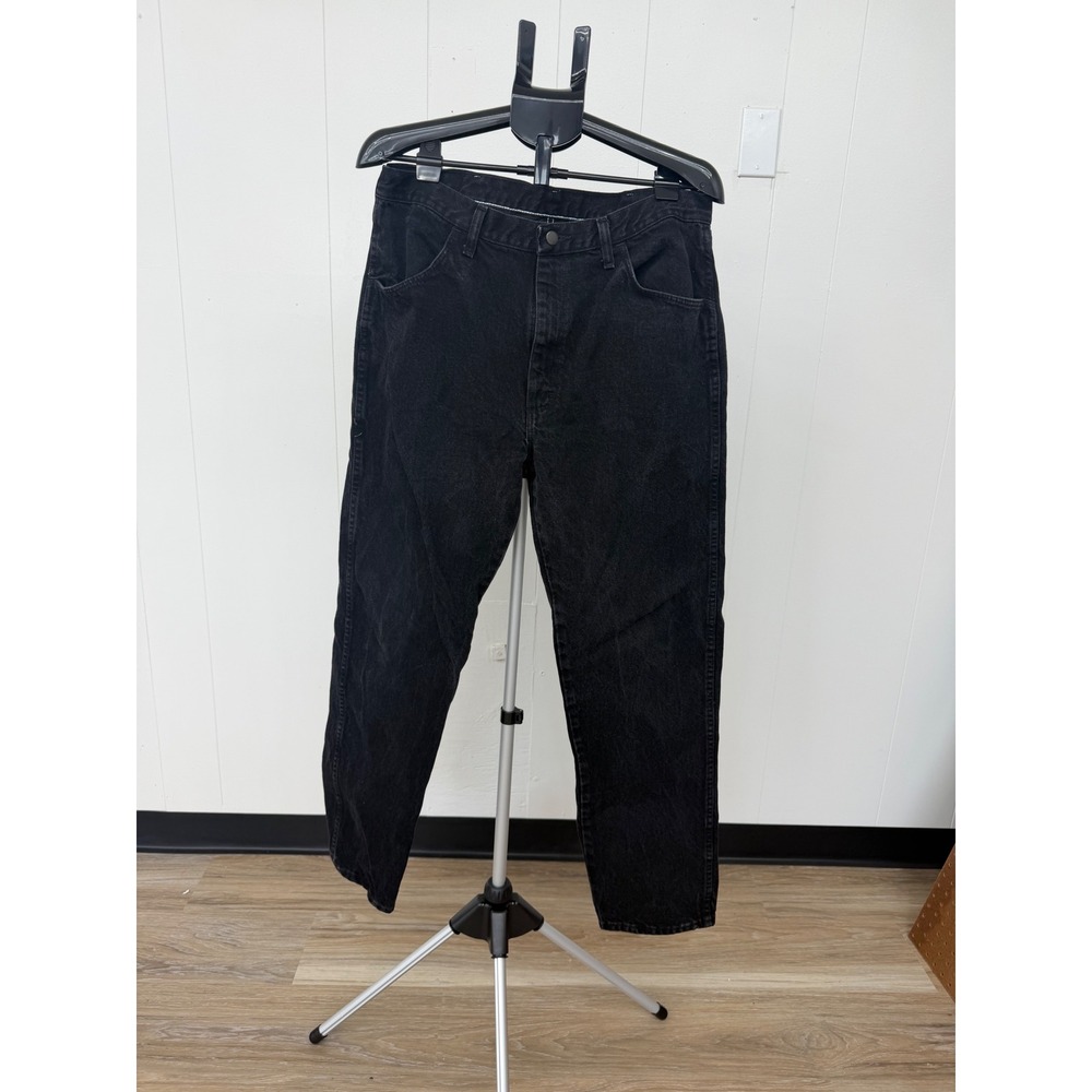 Rustler Regular Fit Jeans Mens 36x32 Black Excellent Straight Leg 87619CB